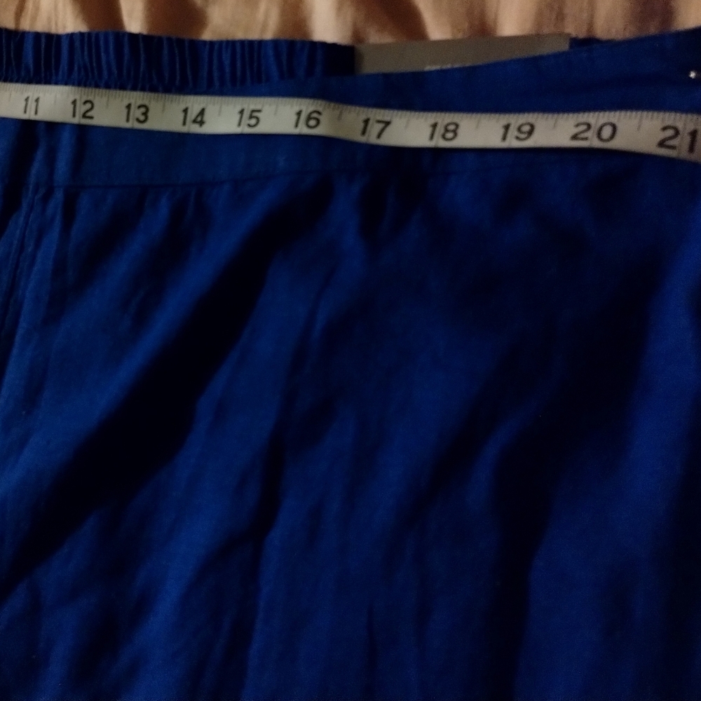 Blue Button-Accent Women's Pants - Picture 5 of 7